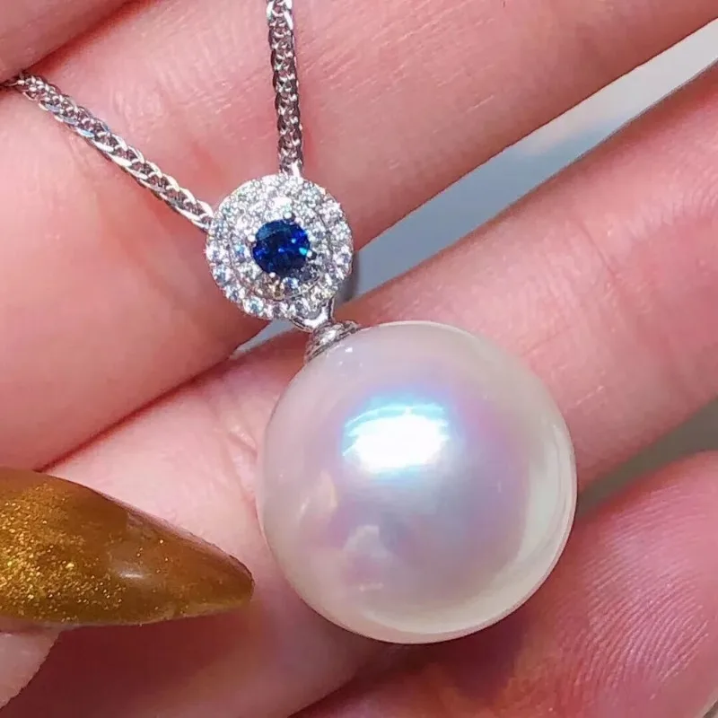 NEW 10-11mm Natural South Sea Pearl Women's Pendant 925 Silver 
NEW 10-11mm Natural South Sea Pearl Women's Pendant 925 Silver