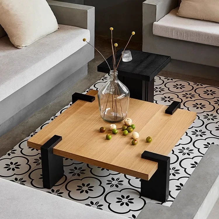 Silent Wind Square Coffee Table All Solid Wood B & B Hotel Creative Low Table Living Room Japanese Simple Reception Tea Table
Silent Wind Square Coffee Table All Solid Wood B & B Hotel Creative Low Table Living Room Japanese Simple Reception Tea Table