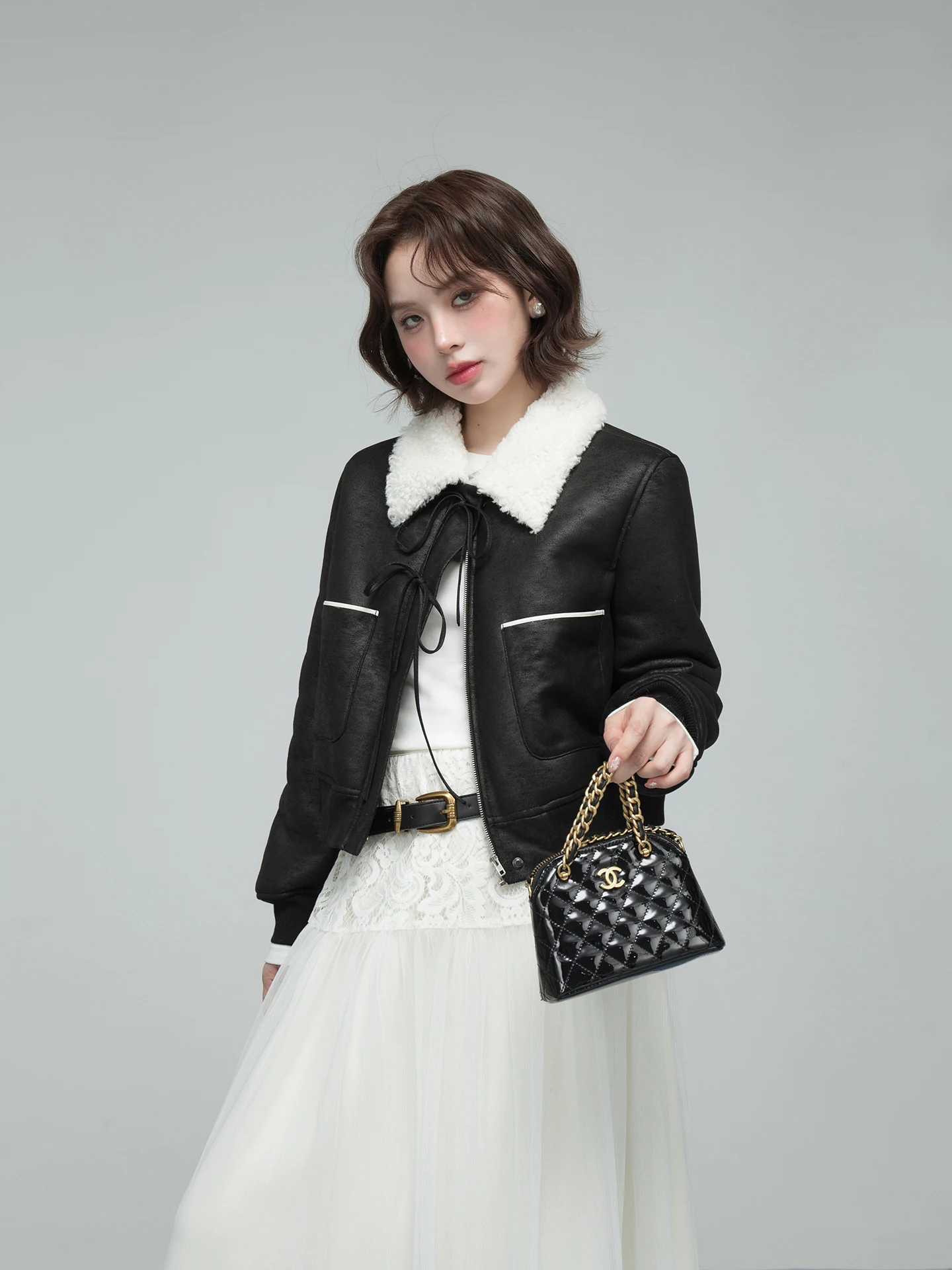 Sweet Cool Aesthetic ort Coat Oneofuuu Slim Fit Long Sve Collar Color Blo Fur Leather Inteated Cardigan for Women
Sweet Cool Aesthetic ort Coat Oneofuuu Slim Fit Long Sve Collar Color Blo Fur Leather Inteated Cardigan for Women