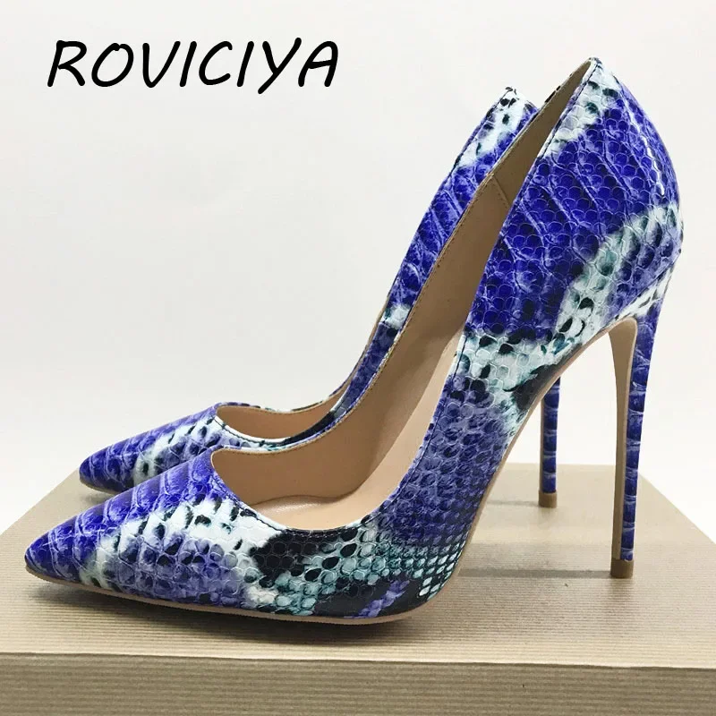Women Shoes Blue Snake Printed Toe Sexy 12cm Stilettos High Heels Pointed Toe Women Pumps YG014
Women Shoes Blue Snake Printed Toe Sexy 12cm Stilettos High Heels Pointed Toe Women Pumps YG014