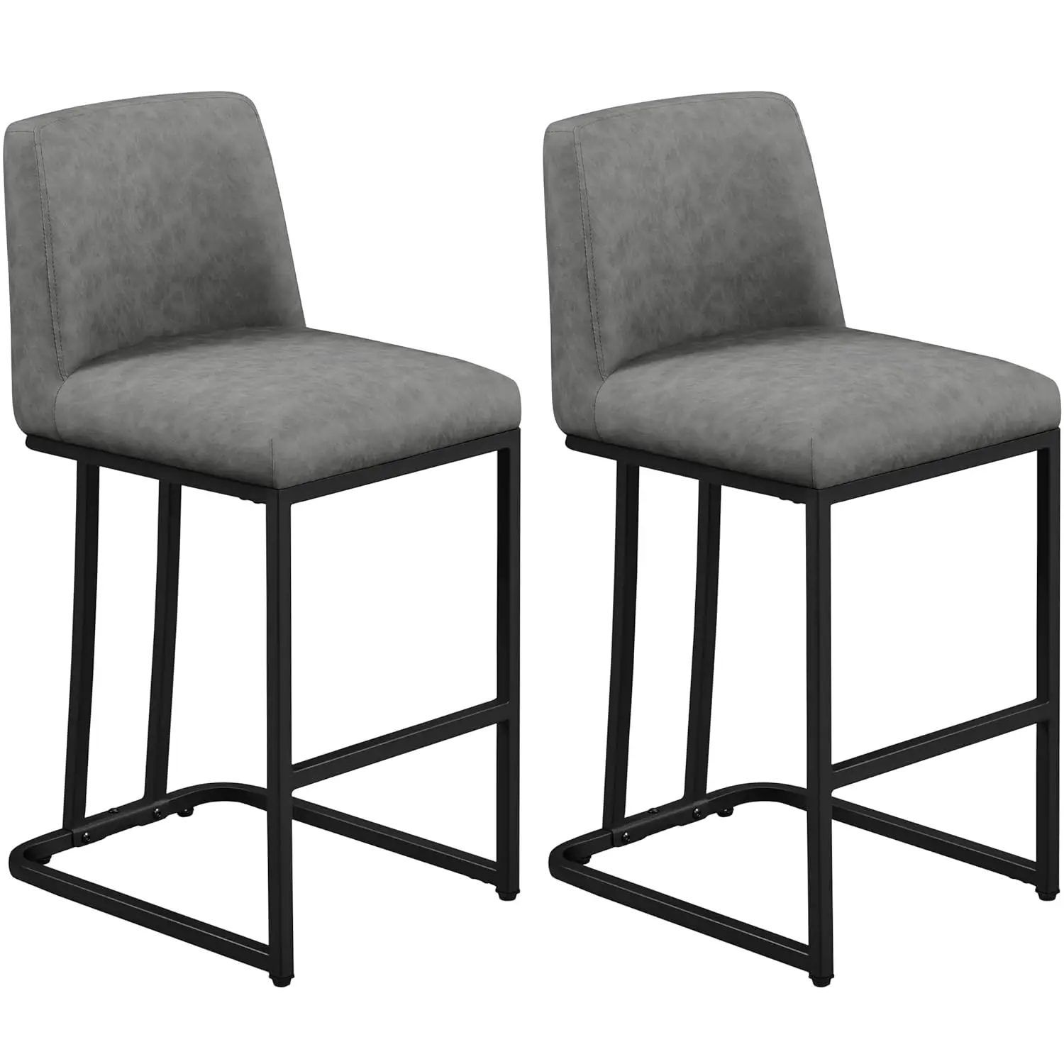 Counter Height Bar Stools 24'' Bar Stools Set of 2 Leather Bar Chairs Modern Upholstered Barstools with Back for, Customized
Counter Height Bar Stools 24'' Bar Stools Set of 2 Leather Bar Chairs Modern Upholstered Barstools with Back for, Customized