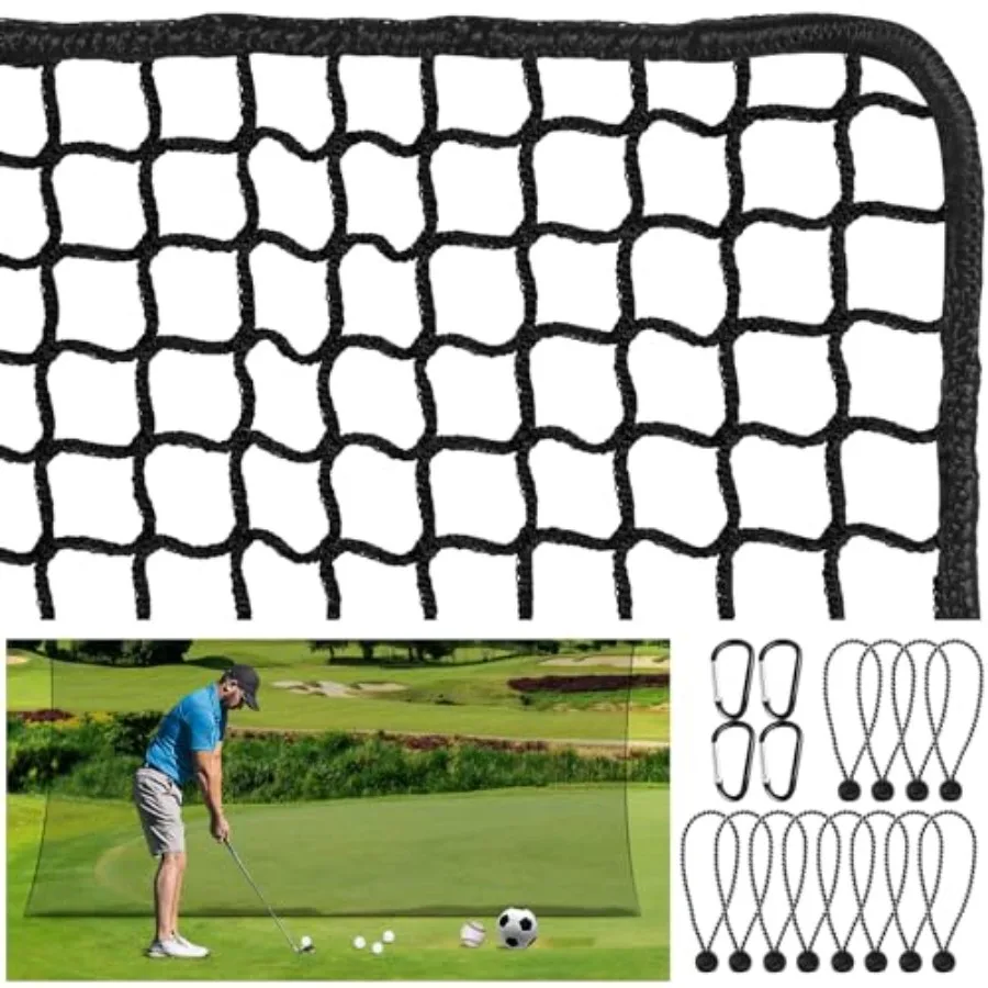 Golf Practice Net, 10Ft/15Ft/20Ft Golf Hitting Nets Heavy Duty Nylon Golf Netting for Garage Backyard
Golf Practice Net, 10Ft/15Ft/20Ft Golf Hitting Nets Heavy Duty Nylon Golf Netting for Garage Backyard