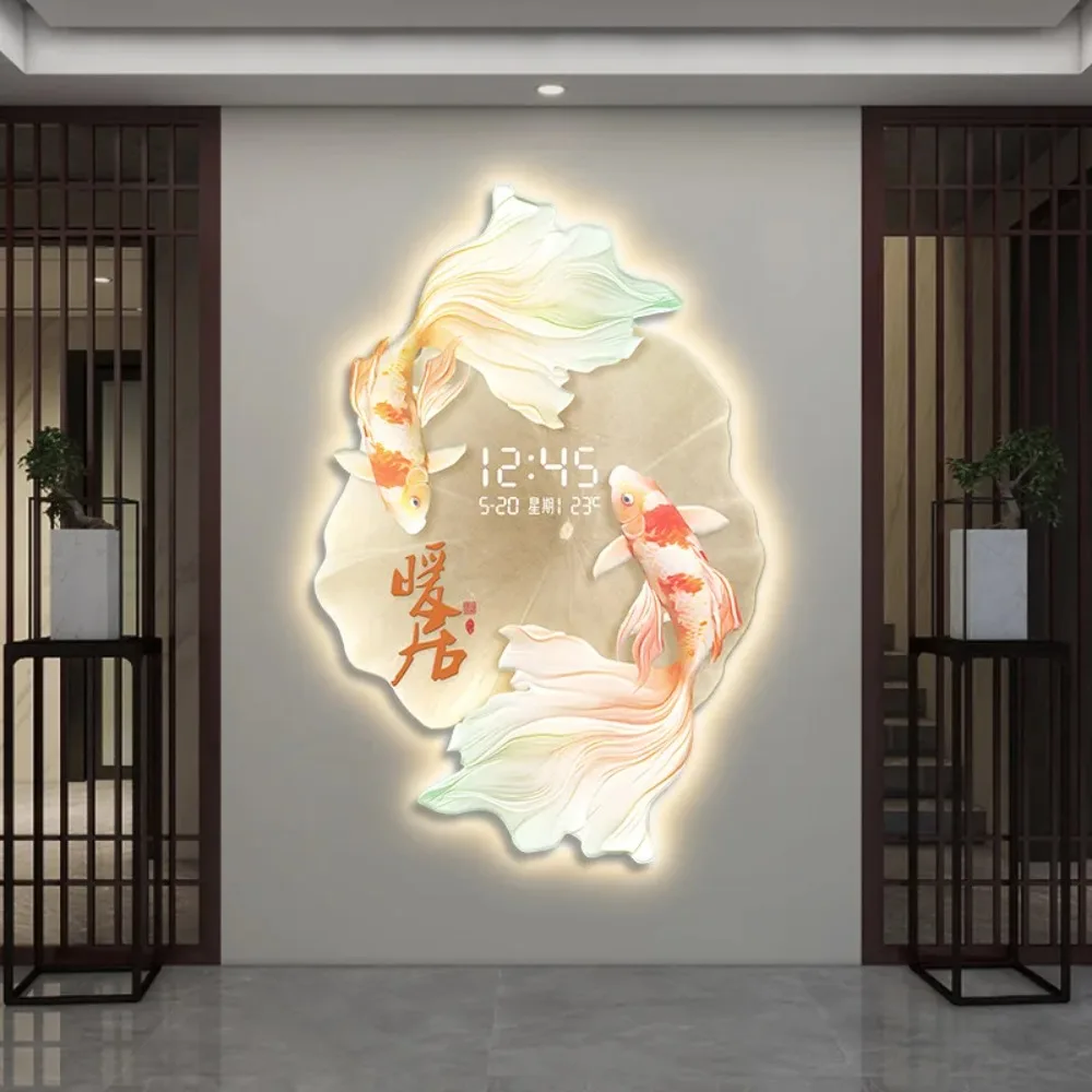  Новая картина для украшения прихожей в китайском стиле с рыбой кои - 3D рельефная ручная работа для гостиной с цифровым дисплеем
Новая картина для украшения прихожей в китайском стиле с рыбой кои - 3D рельефная ручная работа для гостиной с цифровым дисплеем