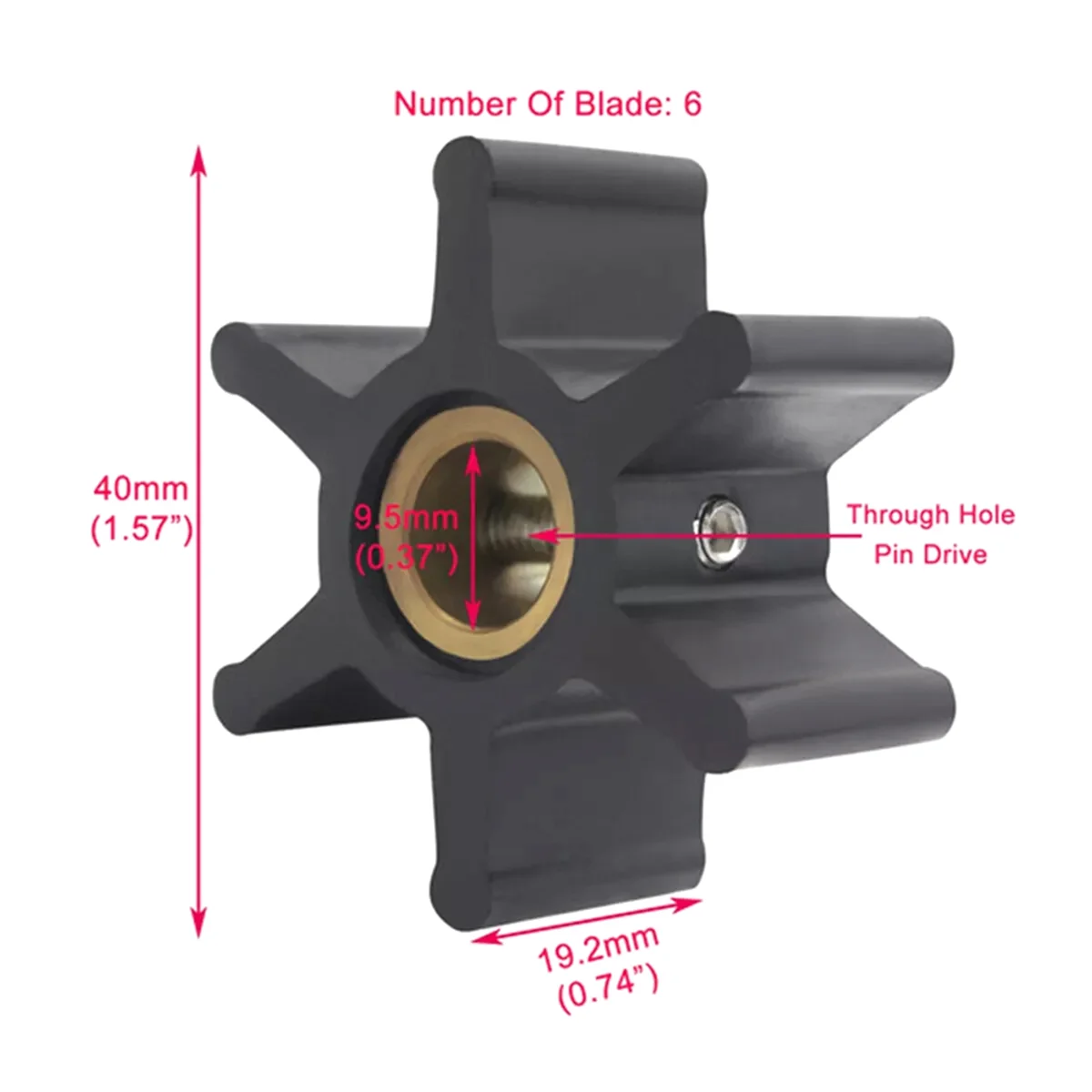 Крыльчатка водяного насоса для Yanmar 104211-42070 104211-42071, подходит для Jabsco
Крыльчатка водяного насоса для Yanmar 104211-42070 104211-42071, подходит для Jabsco