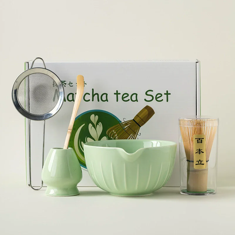 5PCS Matcha Set, Including A Tea Whisk Stand, Ceramic Bowl, Whisk, And Spoon, A Great Gift For Tea Ceremonies
5PCS Matcha Set, Including A Tea Whisk Stand, Ceramic Bowl, Whisk, And Spoon, A Great Gift For Tea Ceremonies