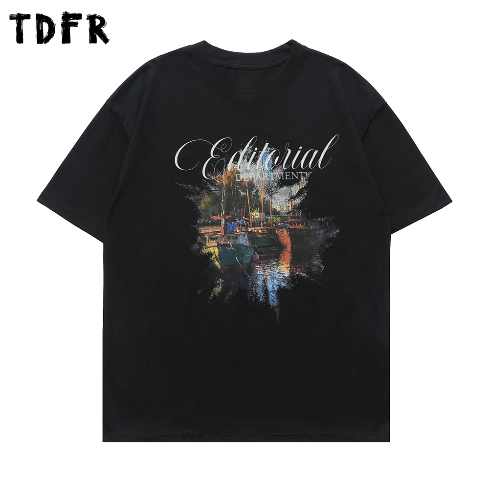 Retro Landscape Print Short Sleeve T-shirt Mens Summer Streetwear Crew Neck Half-Sleeve Loose Cotton Tee Men
Retro Landscape Print Short Sleeve T-shirt Mens Summer Streetwear Crew Neck Half-Sleeve Loose Cotton Tee Men