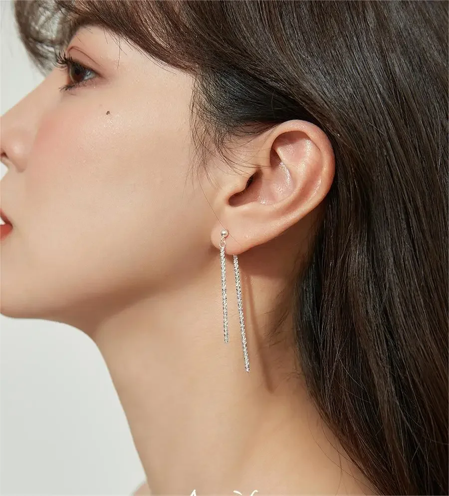 925 Sterling Silver Baby'S Breath Earrings Long Tassel Earrings 2024 Party Gift Trendy Wedding Party Jewelry
925 Sterling Silver Baby'S Breath Earrings Long Tassel Earrings 2024 Party Gift Trendy Wedding Party Jewelry