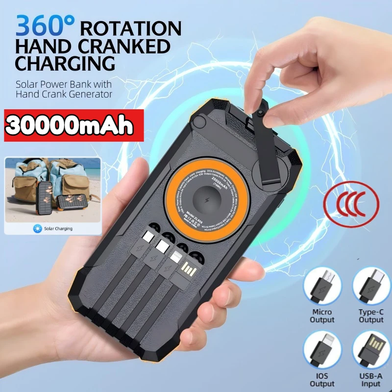 30000 мАч Ручная рукоятка Солнечная батарея Магнитная беспроводная 22,5 Вт Быстрая зарядка для IPhone Airpods IWatch Magsafe Powerbank с подсветкой
30000 мАч Ручная рукоятка Солнечная батарея Магнитная беспроводная 22,5 Вт Быстрая зарядка для IPhone Airpods IWatch Magsafe Powerbank с подсветкой
