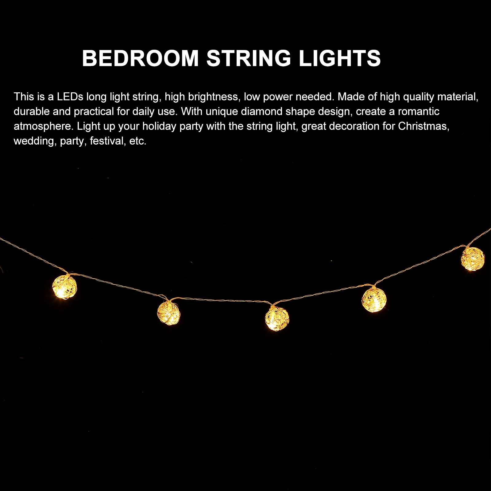 Diamond Decorative Light String 1.5 Meter Golden String Lamps Hollow Design Led Room Decor Bedroom Layout Lights Festival Party
Diamond Decorative Light String 1.5 Meter Golden String Lamps Hollow Design Led Room Decor Bedroom Layout Lights Festival Party