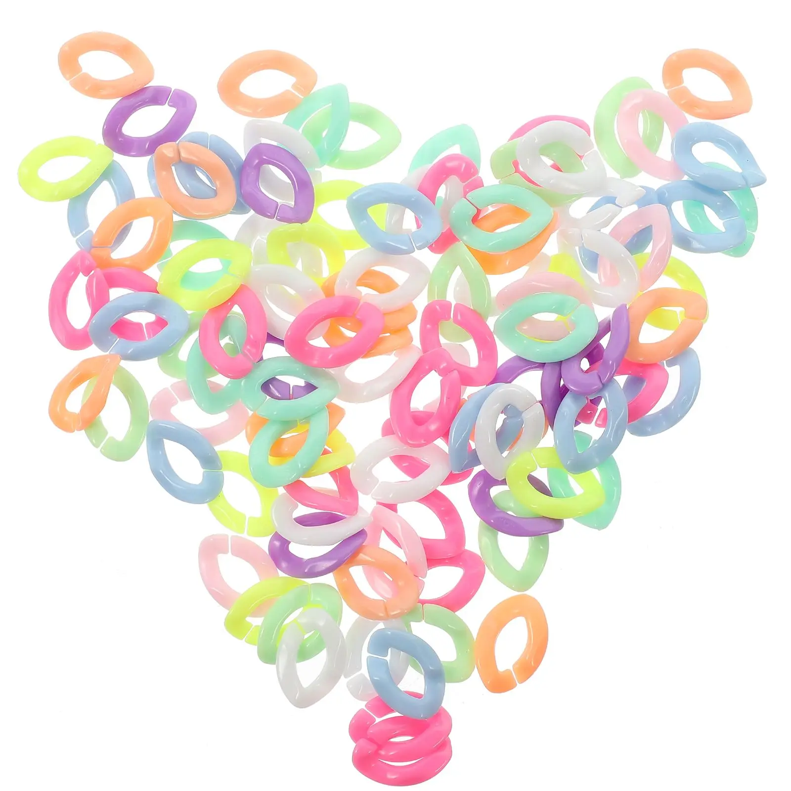 300 Pcs Acrylic Necklace Chains Colorful Self Buckling Jewelry Accessories DIY Crafts Bracelet Decorations Charm Ornaments
300 Pcs Acrylic Necklace Chains Colorful Self Buckling Jewelry Accessories DIY Crafts Bracelet Decorations Charm Ornaments