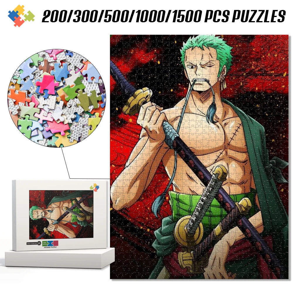 DIY Montessori Educational Toys Anime One Piece Multi-Specifications 108/200/300/500/1000/1500 Pieces Jigsaw Puzzle Gift Toys
DIY Montessori Educational Toys Anime One Piece Multi-Specifications 108/200/300/500/1000/1500 Pieces Jigsaw Puzzle Gift Toys