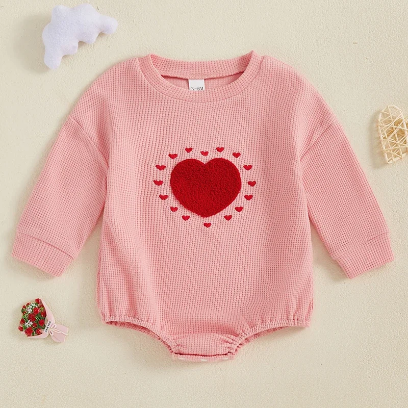 SUNSIOM 0-18 Months Baby Girls Waffle Romper Heart Embroidery Long Sleeve Jumpsuits for Newborn Toddler Spring Fall Clothes
SUNSIOM 0-18 Months Baby Girls Waffle Romper Heart Embroidery Long Sleeve Jumpsuits for Newborn Toddler Spring Fall Clothes