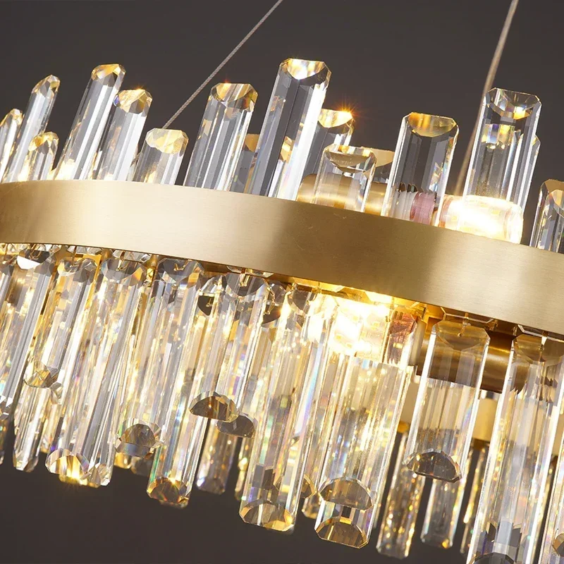 Round Oval Crystal LED Hanging Lamps Chandelier Lighting Suspension Luminaire Lampen For Dinning Room Luxury home decor
Round Oval Crystal LED Hanging Lamps Chandelier Lighting Suspension Luminaire Lampen For Dinning Room Luxury home decor