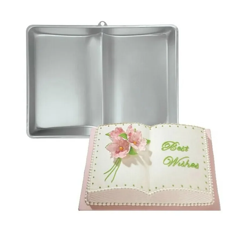 3D Open Book Birthday Cake Pan Metal Cake Mold Decorating Aluminum Alloy Baking Cake Bakeware DIY Cooking Tools
3D Open Book Birthday Cake Pan Metal Cake Mold Decorating Aluminum Alloy Baking Cake Bakeware DIY Cooking Tools