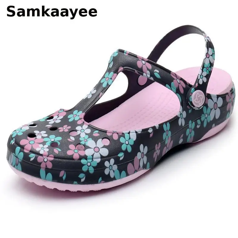 35-41 Womens Sandals Summer Female Mules Clogs Garden Shoes Mujer Slippers Soft Bottom Breathable Print Jelly Beach Zapatos y42
35-41 Womens Sandals Summer Female Mules Clogs Garden Shoes Mujer Slippers Soft Bottom Breathable Print Jelly Beach Zapatos y42