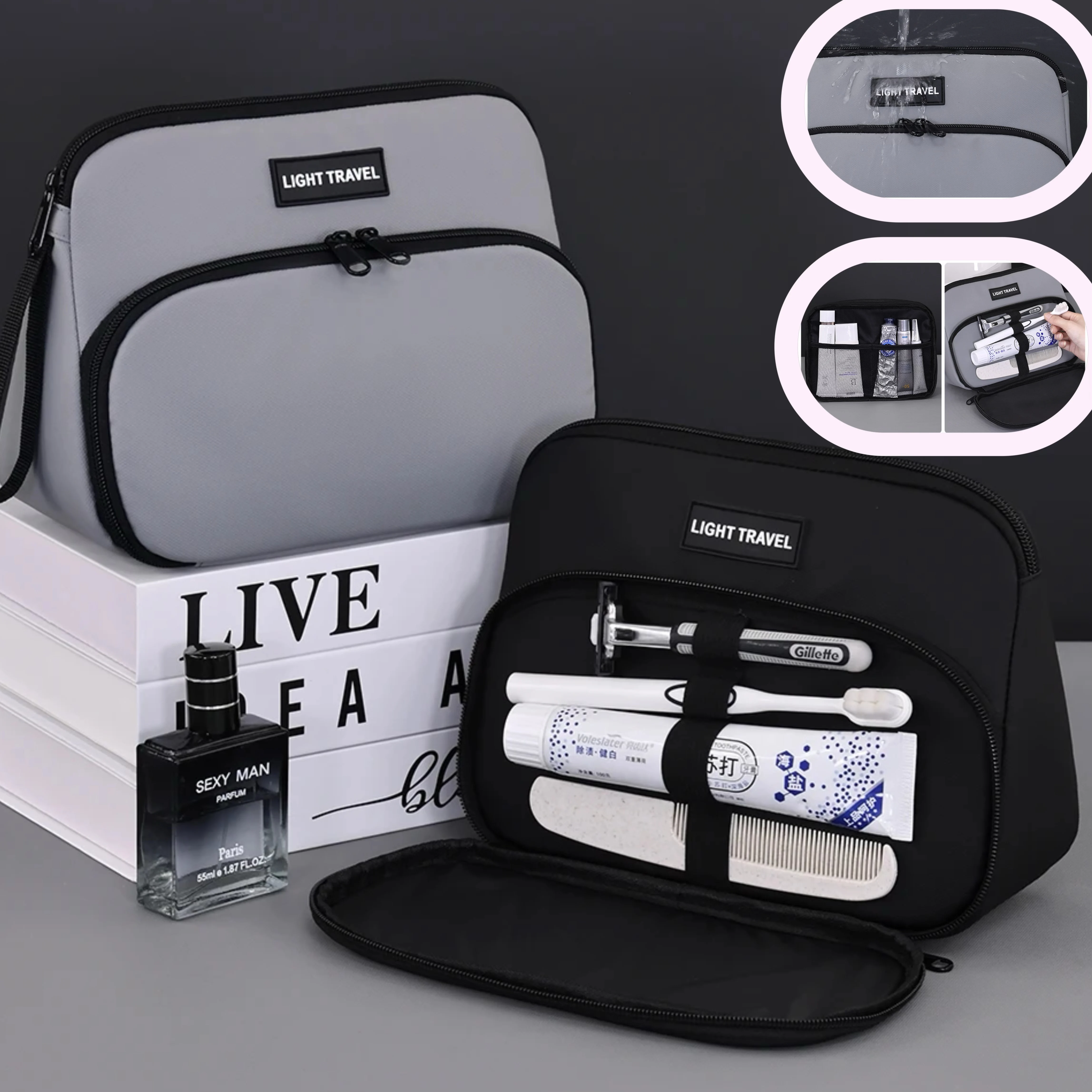 New Premium Double-Layer Men's Travel Toiletry Bag: Large Capacity Portable Cosmetic Organizer for Business Trips
New Premium Double-Layer Men's Travel Toiletry Bag: Large Capacity Portable Cosmetic Organizer for Business Trips