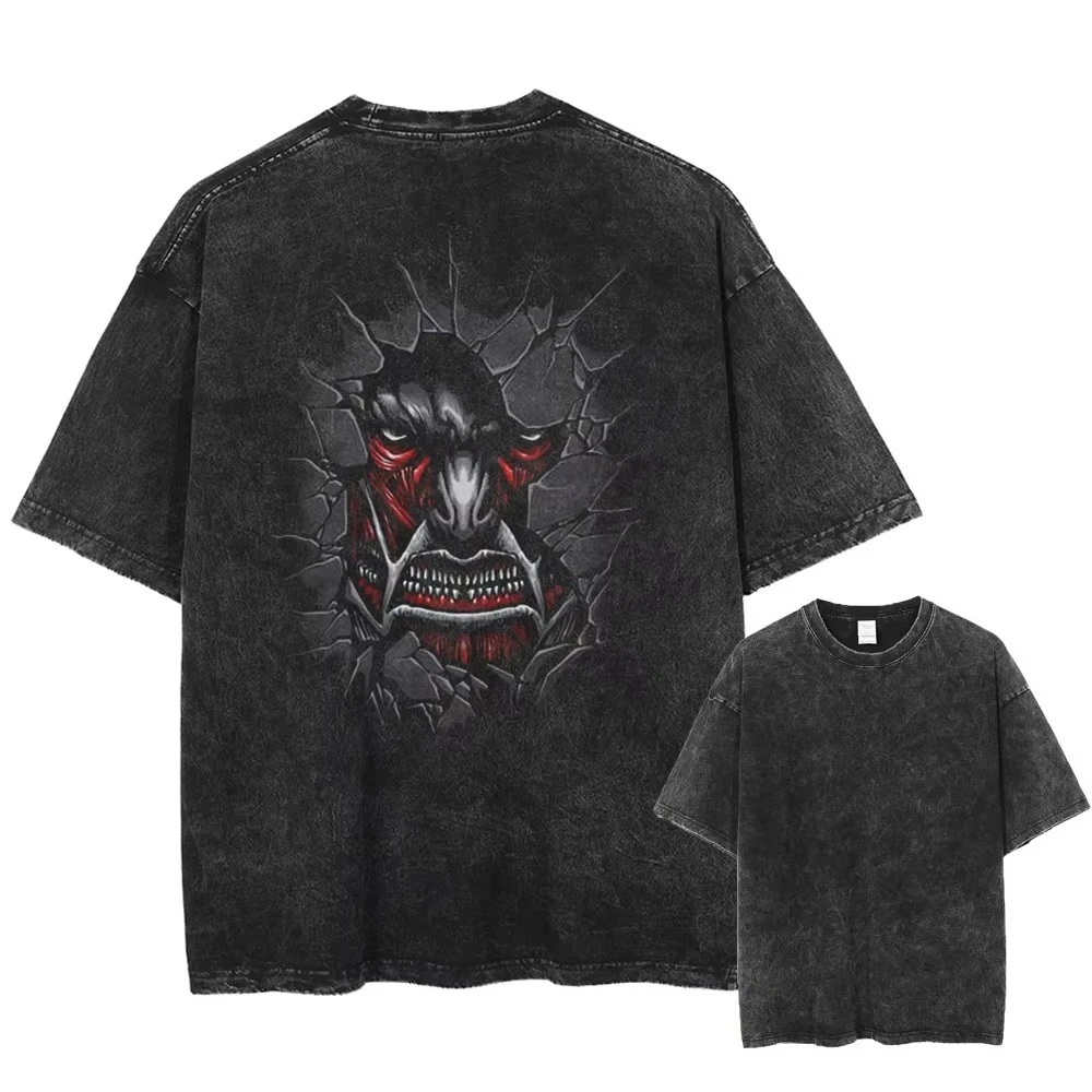 Hip Hop Streetwear Anime Graphic Print T Shirt Harajuku Black Vintage Tshirt Summer Men Loose Washed cotton Top Tee
Hip Hop Streetwear Anime Graphic Print T Shirt Harajuku Black Vintage Tshirt Summer Men Loose Washed cotton Top Tee