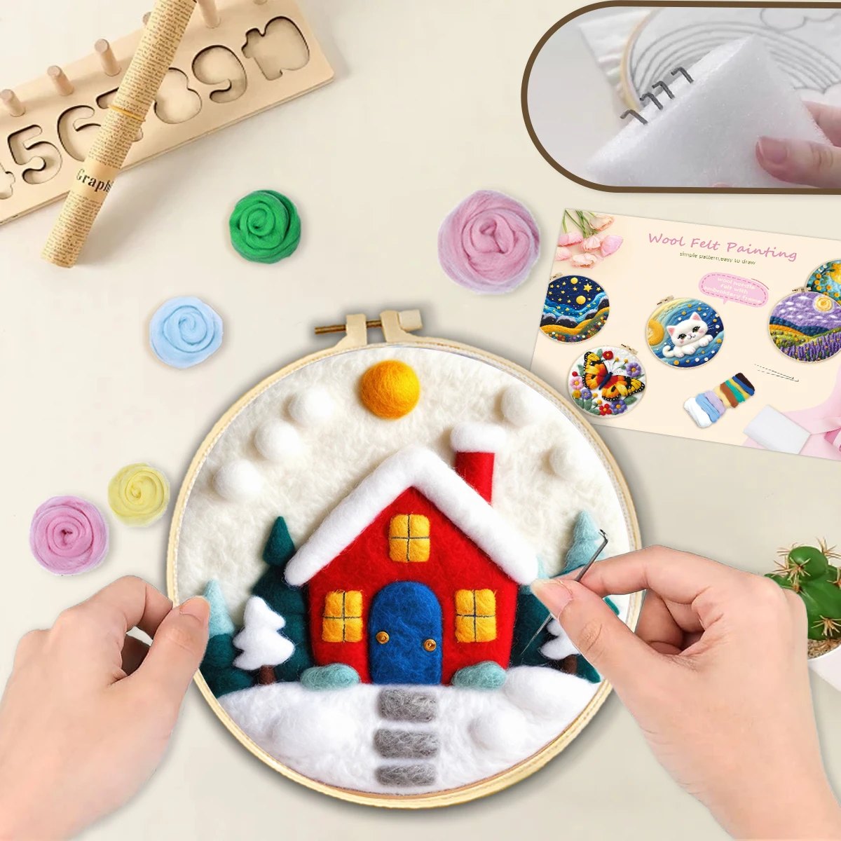GATYZTORY Winter House Wool Painting Create Wall Art Diy Making Kits Snow Felt Kits For Adults Living Room Decoration Crafts Diy
GATYZTORY Winter House Wool Painting Create Wall Art Diy Making Kits Snow Felt Kits For Adults Living Room Decoration Crafts Diy