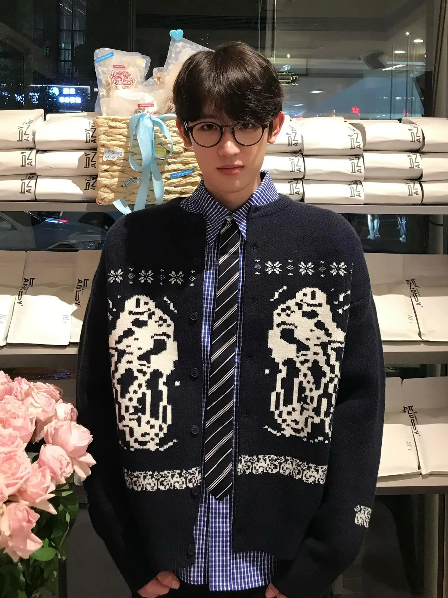 Loose Fit Men's Fair Isle Knit Cardigan Soft Cozy Long Sve Sweater in k Blue Casual Outerwear for Autumn And Winter
Loose Fit Men's Fair Isle Knit Cardigan Soft Cozy Long Sve Sweater in k Blue Casual Outerwear for Autumn And Winter