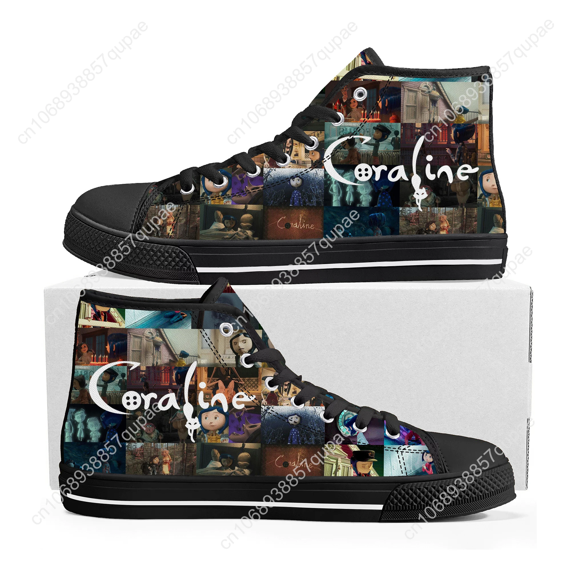 Coraline Cartoon High Top High Quality Sneakers Men Womens Teenager Canvas Sneaker Casual Couple Shoes Custom Shoe Black
Coraline Cartoon High Top High Quality Sneakers Men Womens Teenager Canvas Sneaker Casual Couple Shoes Custom Shoe Black