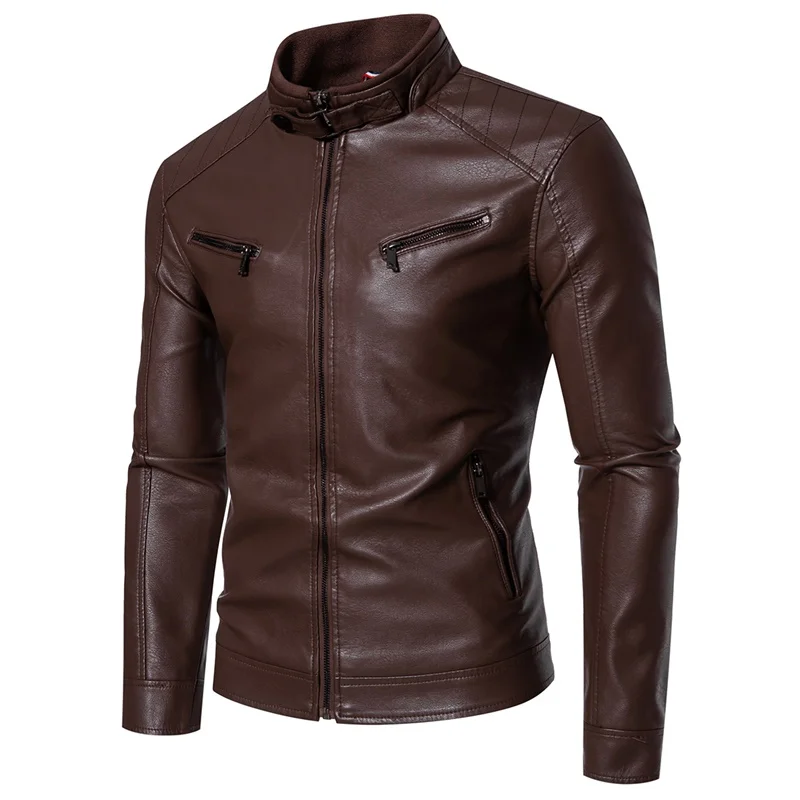 Motorcycle Business Jacket Winter and Autumn Men's Leather Jacket Fashion Trend Korean Slim Fit Casual Men's Leather Jacket
Motorcycle Business Jacket Winter and Autumn Men's Leather Jacket Fashion Trend Korean Slim Fit Casual Men's Leather Jacket