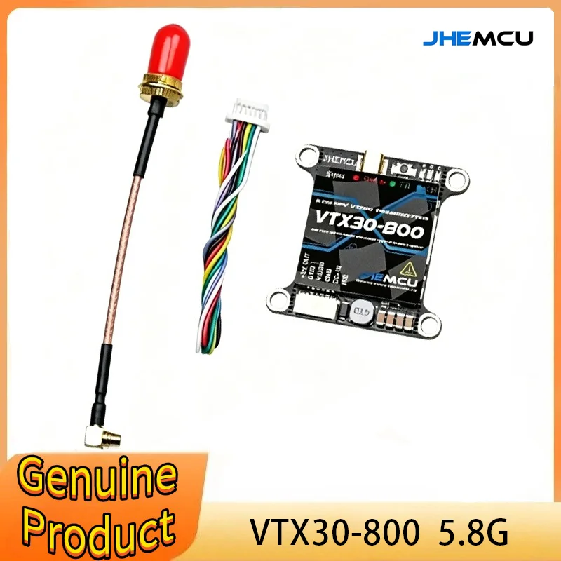 JHEMCU VTX30-800 5.8G Diagram Transmission 2-6S 800MW FPV Through Machine IRC Image Transmission 30*30mm Hole Distance
JHEMCU VTX30-800 5.8G Diagram Transmission 2-6S 800MW FPV Through Machine IRC Image Transmission 30*30mm Hole Distance