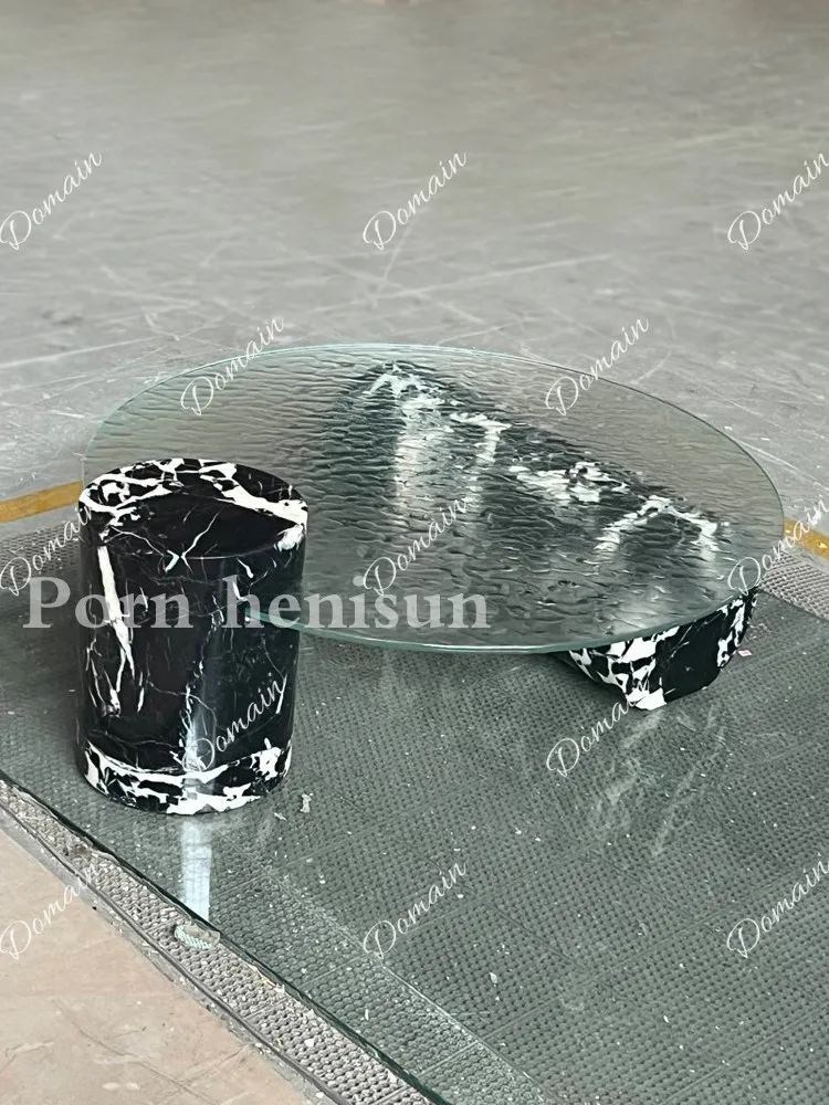 Modern simple natural marble glass round coffee table light luxury home living room high-end coffee table
Modern simple natural marble glass round coffee table light luxury home living room high-end coffee table