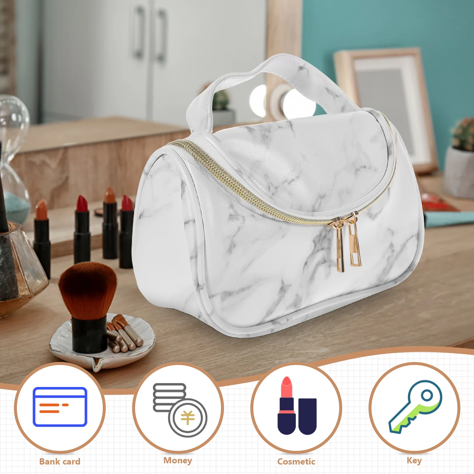 2Pcs Travel Makeup Storage Pouch Makeup Storage Bag White Toiletries Case Brush Holder Women Accessories
2Pcs Travel Makeup Storage Pouch Makeup Storage Bag White Toiletries Case Brush Holder Women Accessories