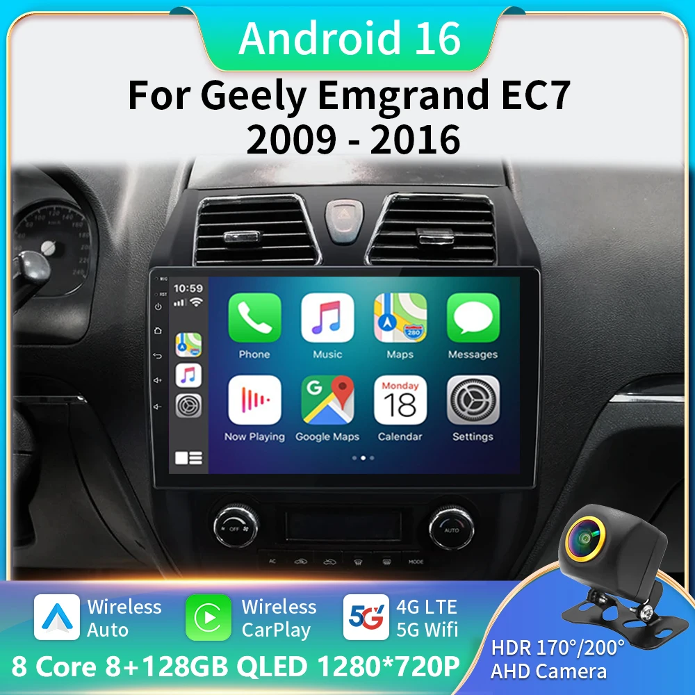 Android 16 For Geely Emgrand EC7 1 2009 - 2016 Multimedia Monitor Screen Autoradio Navigation Stereo Radio Car GPS Video Player
Android 16 For Geely Emgrand EC7 1 2009 - 2016 Multimedia Monitor Screen Autoradio Navigation Stereo Radio Car GPS Video Player