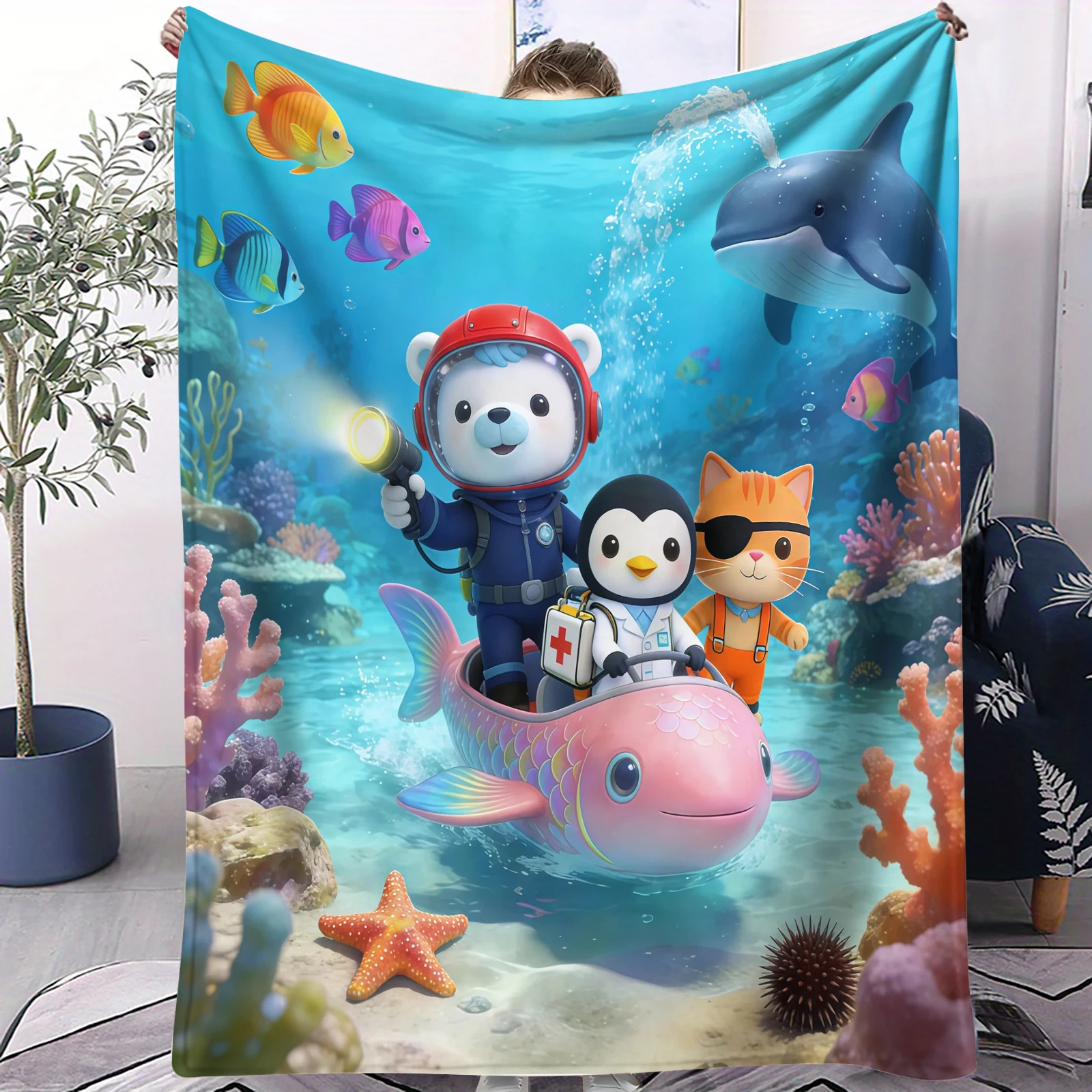 Одеяло Octonauts Neon Deep Sea Multi-Scene с милым мультяшным рисунком, уютное теплое фланелевое одеяло для мальчиков и девочек, для дома, кемпинга, офиса, декора
Одеяло Octonauts Neon Deep Sea Multi-Scene с милым мультяшным рисунком, уютное теплое фланелевое одеяло для мальчиков и девочек, для дома, кемпинга, офиса, декора