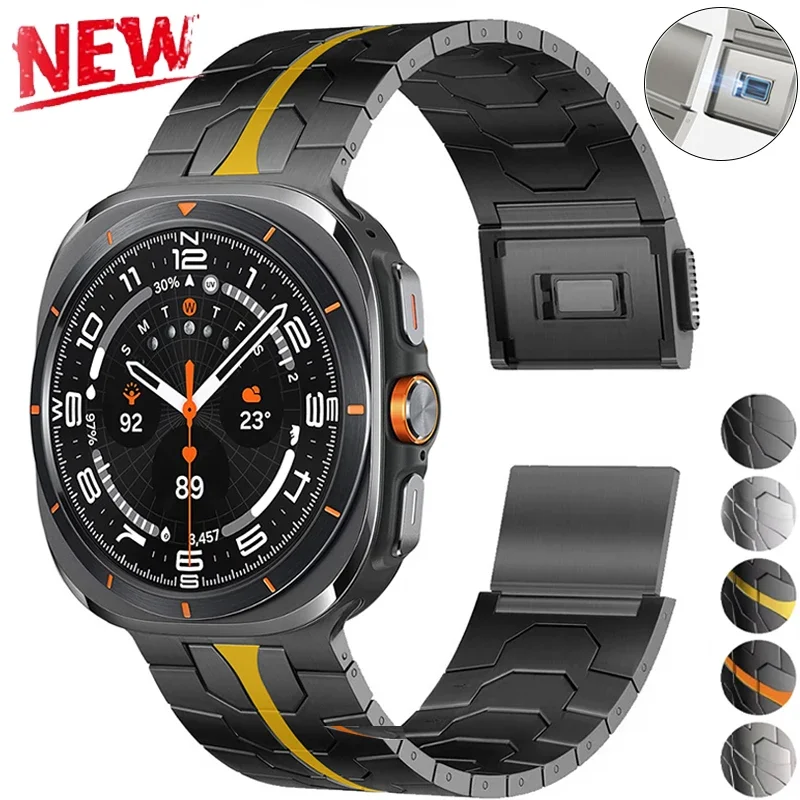 Ремешок с магнитной пряжкой для Samsung Galaxy Watch 7 Ultra 47 мм, металлический ремешок из нержавеющей стали Correa для Galaxy Watch 7Ultra, браслет
Ремешок с магнитной пряжкой для Samsung Galaxy Watch 7 Ultra 47 мм, металлический ремешок из нержавеющей стали Correa для Galaxy Watch 7Ultra, браслет
