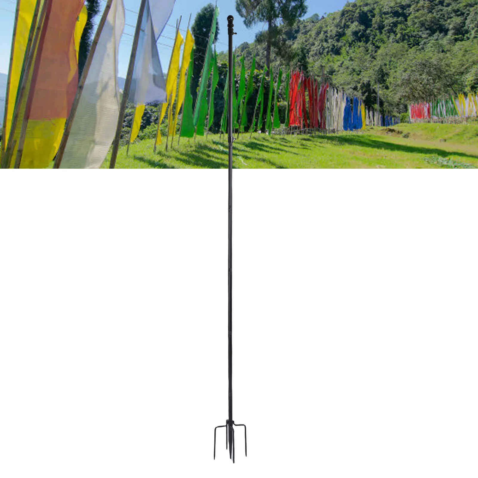 10ft Flag Pole Ground Flag Pole 10 FT Thickened Stainless Steel Outdoor Flagpole with 5 Prong Base for Garden Yard
10ft Flag Pole Ground Flag Pole 10 FT Thickened Stainless Steel Outdoor Flagpole with 5 Prong Base for Garden Yard
