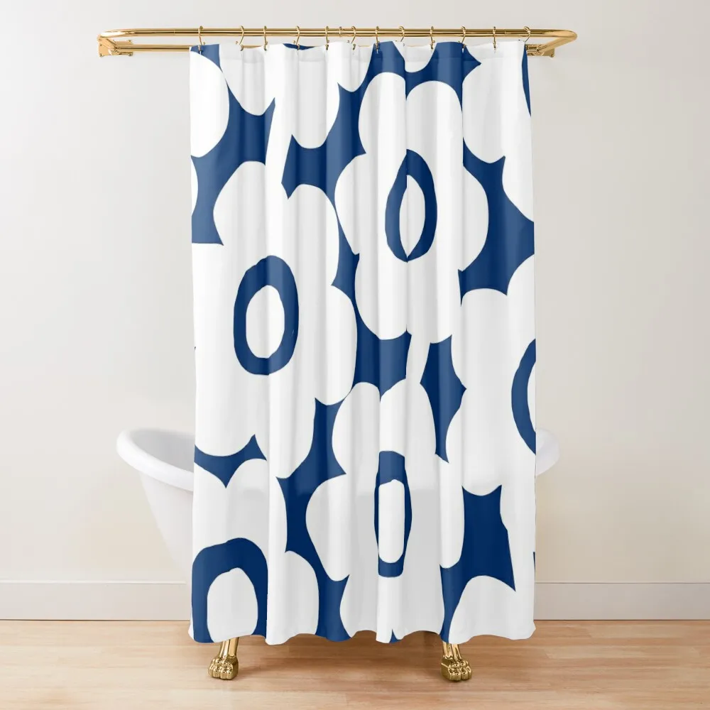 Iconic Modern Finnish Flowers in White and Blue Shower Curtain Bathroom Decor Waterproof Bath And Anti-Mold Curtain
Iconic Modern Finnish Flowers in White and Blue Shower Curtain Bathroom Decor Waterproof Bath And Anti-Mold Curtain
