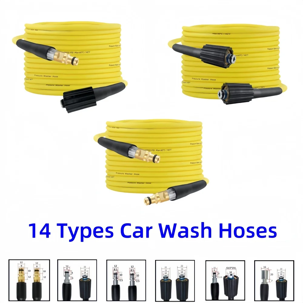 5~25m High Pressure Cleaning Machine Hose 5800PSI Kink Resistant Hose Car Wash Hose Water Cleaning Extension Hose For Karcher
5~25m High Pressure Cleaning Machine Hose 5800PSI Kink Resistant Hose Car Wash Hose Water Cleaning Extension Hose For Karcher