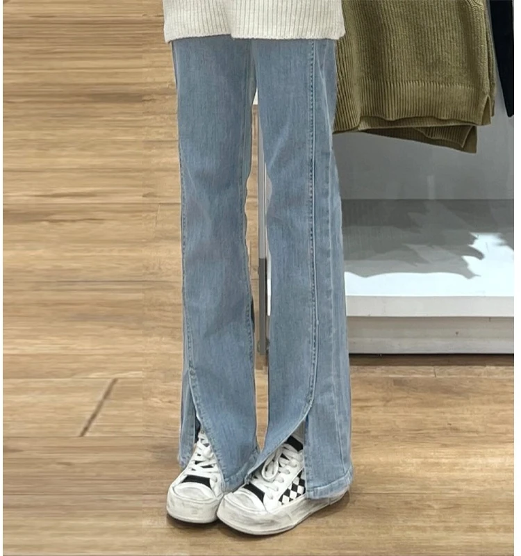 plus Size 300 Pounds High Waist Slit Denim Pants Women's Spring Summer American Retro Loose Slim Wide Leg Long Trousers
plus Size 300 Pounds High Waist Slit Denim Pants Women's Spring Summer American Retro Loose Slim Wide Leg Long Trousers