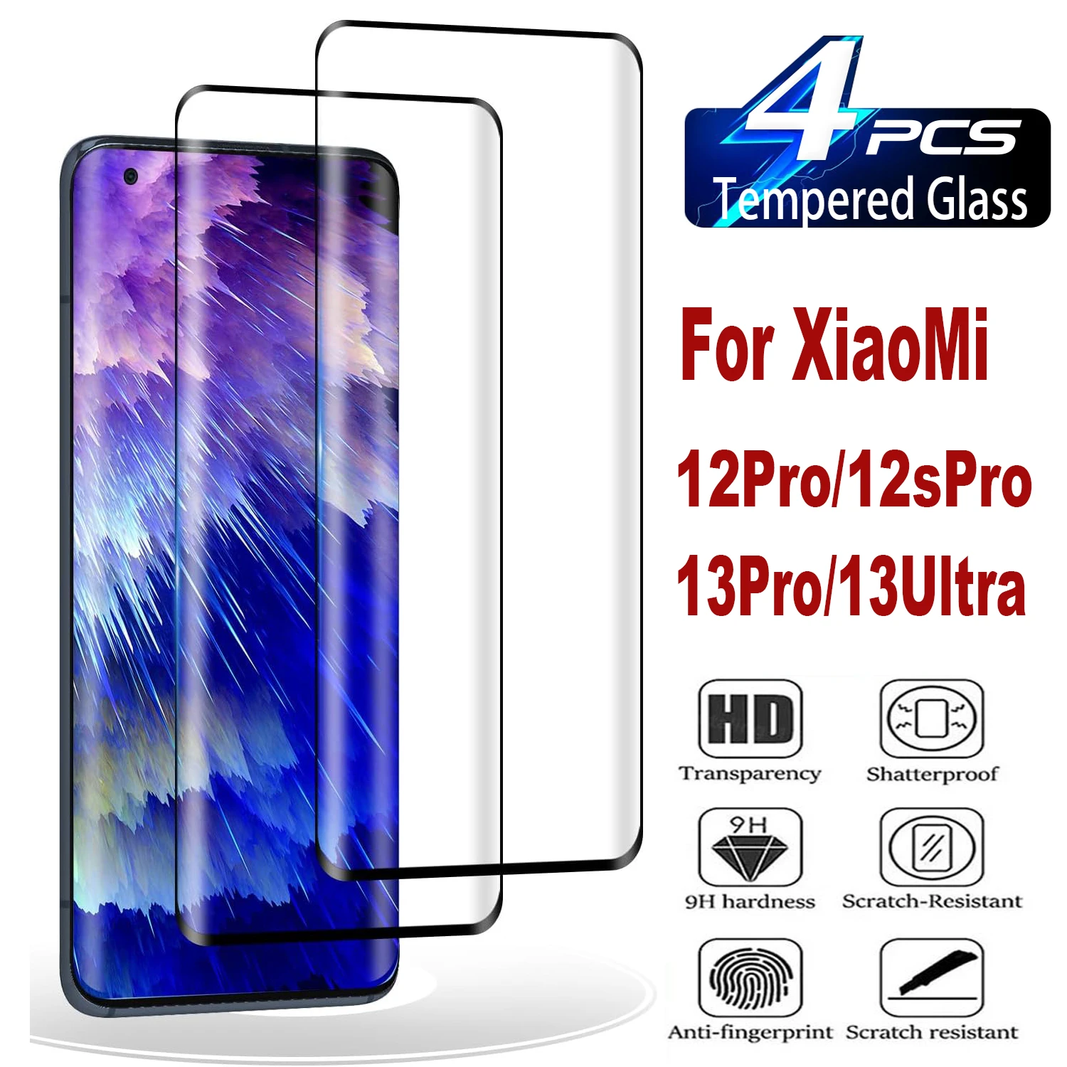 2/4Pcs 9H Curved Four Sides Glue Tempered Glass For XiaoMi 12 Pro /13 Pro /13 Ultra HD Screen Protector
2/4Pcs 9H Curved Four Sides Glue Tempered Glass For XiaoMi 12 Pro /13 Pro /13 Ultra HD Screen Protector
