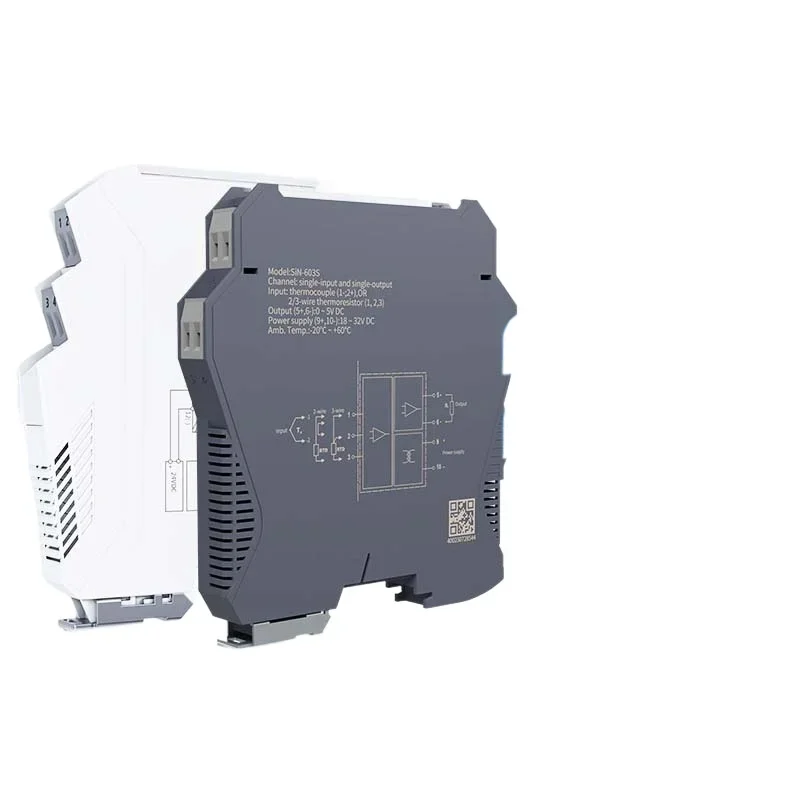 Temperature signal isolator SIN-603S-403Y thermal resistance thermocouple K type Pt100 signal conversion
Temperature signal isolator SIN-603S-403Y thermal resistance thermocouple K type Pt100 signal conversion