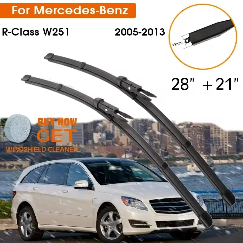 Car For Mercedes-Benz R-Class W251 2005-2013 Windshield Rubber Silicon Refill Front Window Wiper 28"+21" LHD RHD Accessorie
Car For Mercedes-Benz R-Class W251 2005-2013 Windshield Rubber Silicon Refill Front Window Wiper 28"+21" LHD RHD Accessorie