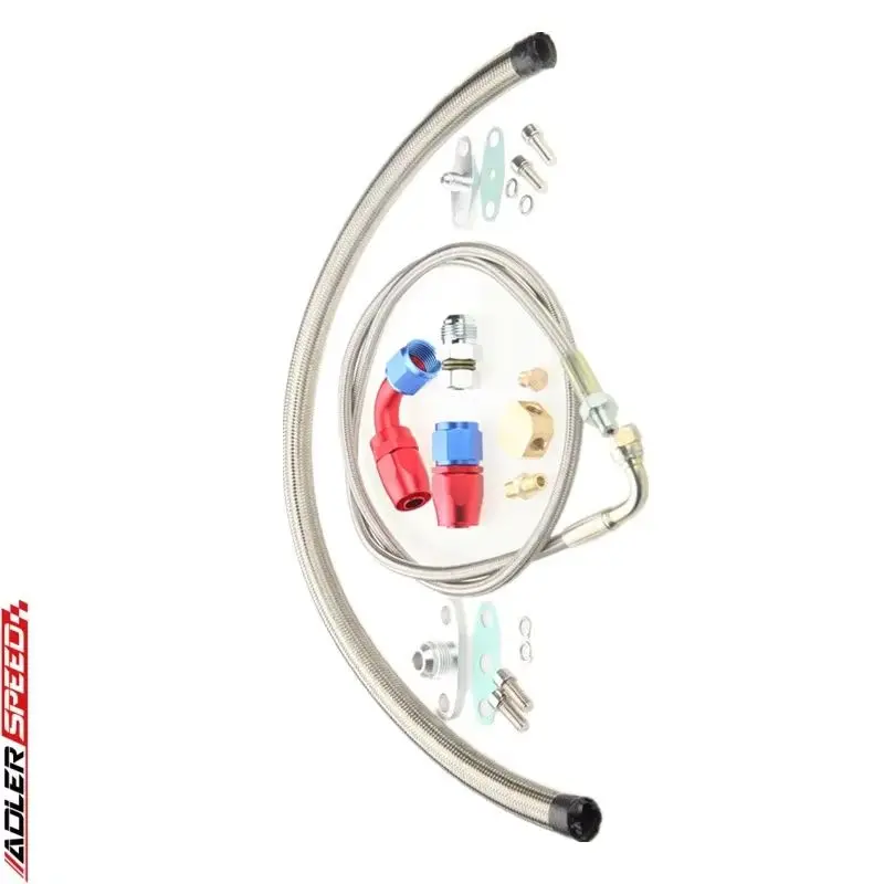 Universal Turbo Charger Oil Feed Line Oil Return Line Oil Drain Pipe Complete Kit Compatible with T3 T4 T3/T4 T70 T66 T04E Silve
Universal Turbo Charger Oil Feed Line Oil Return Line Oil Drain Pipe Complete Kit Compatible with T3 T4 T3/T4 T70 T66 T04E Silve
