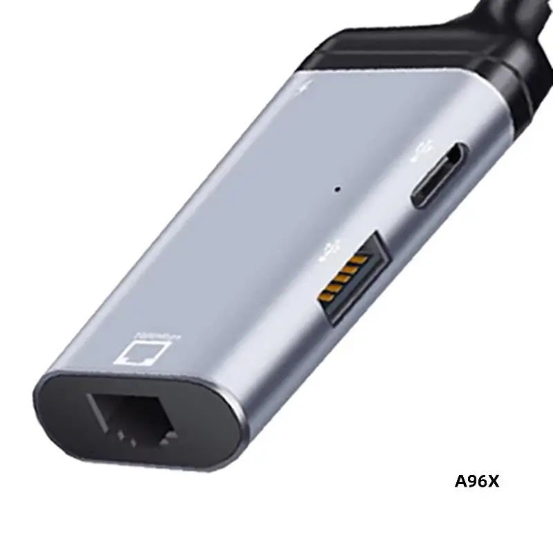 3 In 1 Type-C To Gigabit Ethernet Rj45 Lan PD Charging USB C Data Port Converter Adapter For TV PC
3 In 1 Type-C To Gigabit Ethernet Rj45 Lan PD Charging USB C Data Port Converter Adapter For TV PC