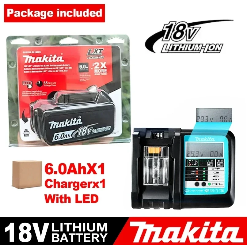 Original Makita 6Ah/5Ah//3Ah for Makita 18V Battery BL1830B BL1850B BL1850 BL1840 BL1860 BL1815 Replacement Lithium Battery
Original Makita 6Ah/5Ah//3Ah for Makita 18V Battery BL1830B BL1850B BL1850 BL1840 BL1860 BL1815 Replacement Lithium Battery