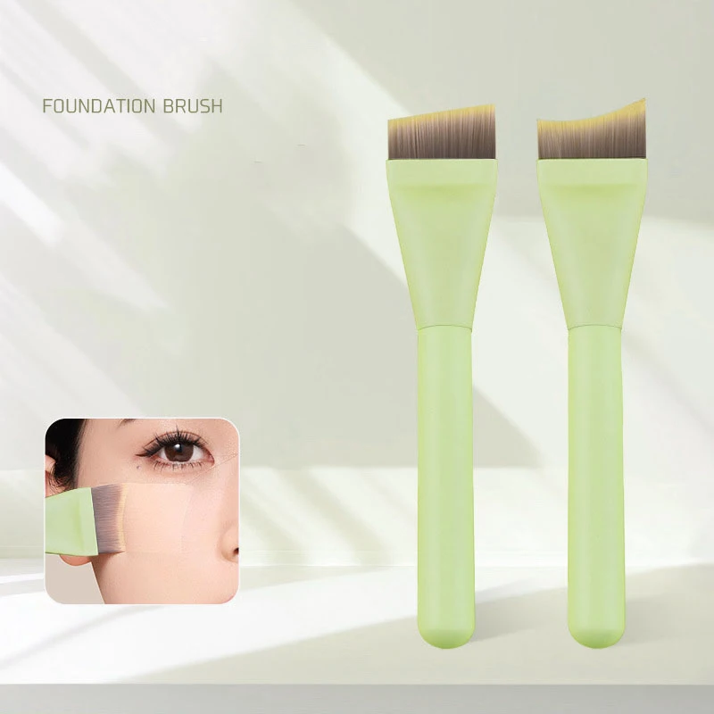Ultra Thin Crescent Foundation Brush Lightweight Face Contour Brush Green Handle Contour Brush Mixed Foundation Cream Tool
Ultra Thin Crescent Foundation Brush Lightweight Face Contour Brush Green Handle Contour Brush Mixed Foundation Cream Tool