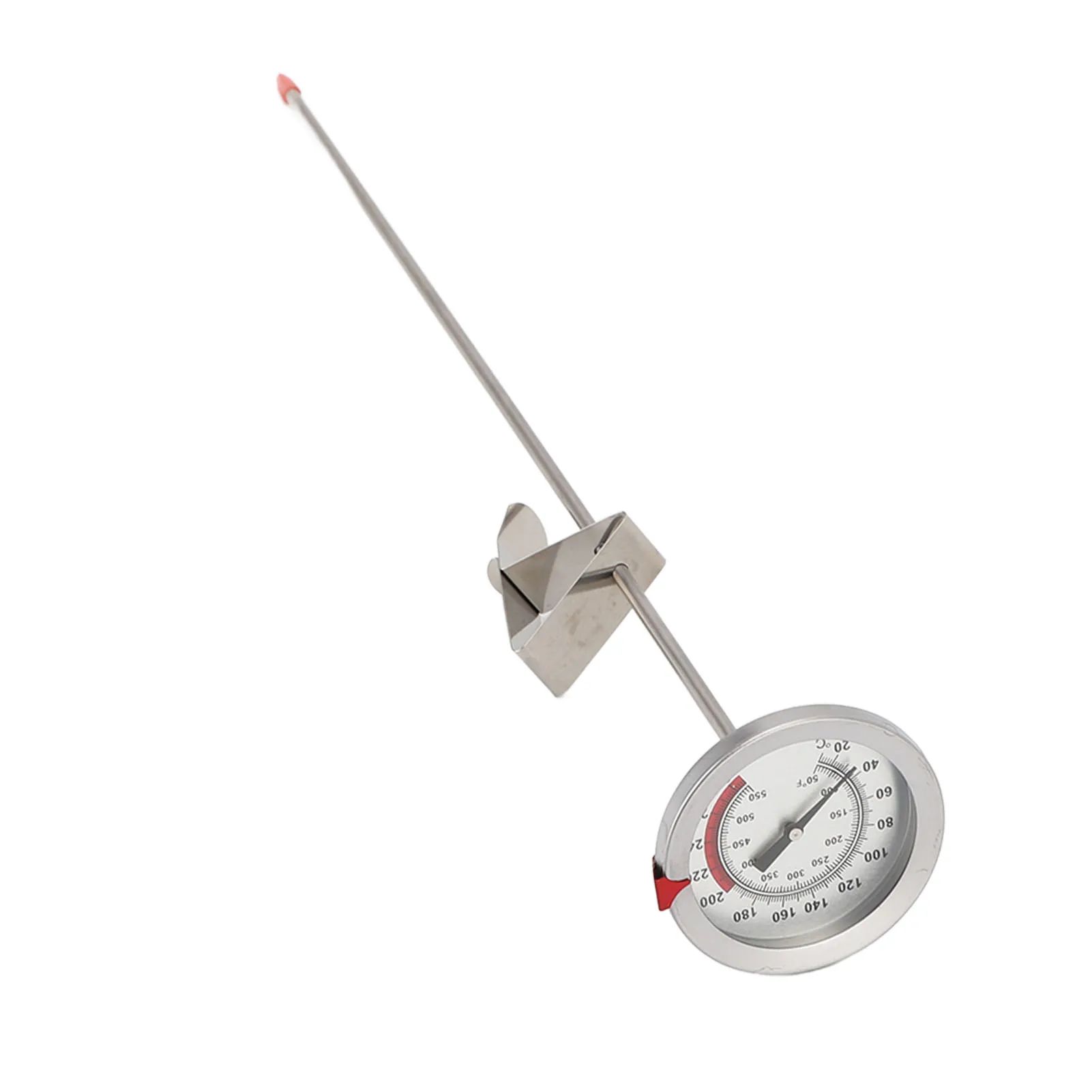 Thermometer Strong Clip Cooking Thermometer Stainless Steel 40cm Probe Length 50 To 550℉ Accurate for Oil Frying Grilled Foods
Thermometer Strong Clip Cooking Thermometer Stainless Steel 40cm Probe Length 50 To 550℉ Accurate for Oil Frying Grilled Foods