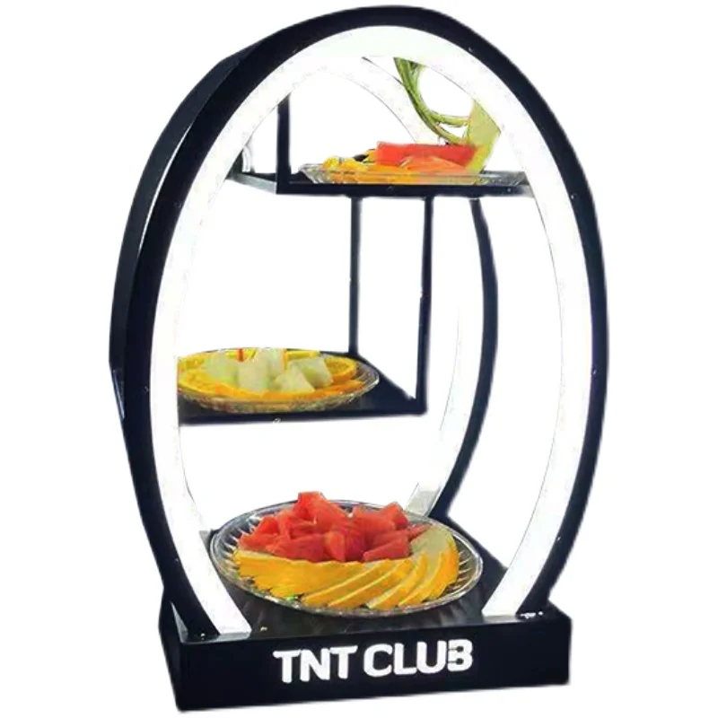 Luminous fruit plate bar KTV special LED wrought iron stainless steel multi-layer luminous snack plate egg fruit plate rack cust
Luminous fruit plate bar KTV special LED wrought iron stainless steel multi-layer luminous snack plate egg fruit plate rack cust