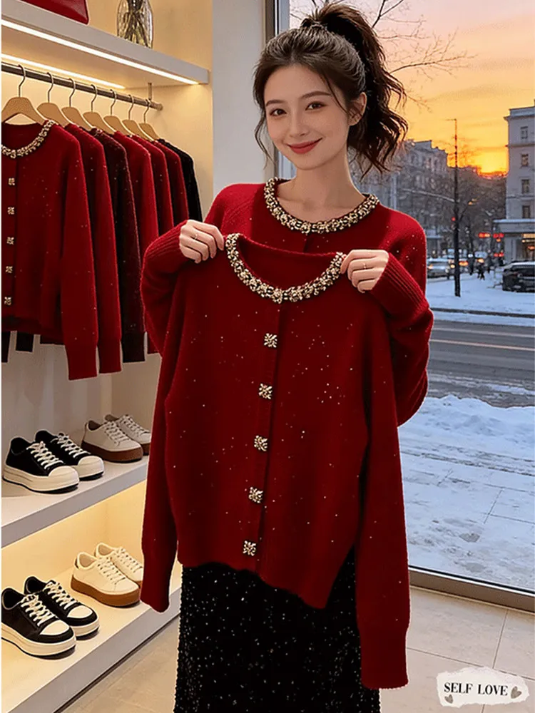 Уникальный женский вязаный кардиган с длинными рукавами, удобный, универсальный, зимний, повседневный, свободного кроя, средней плотности
Уникальный женский вязаный кардиган с длинными рукавами, удобный, универсальный, зимний, повседневный, свободного кроя, средней плотности