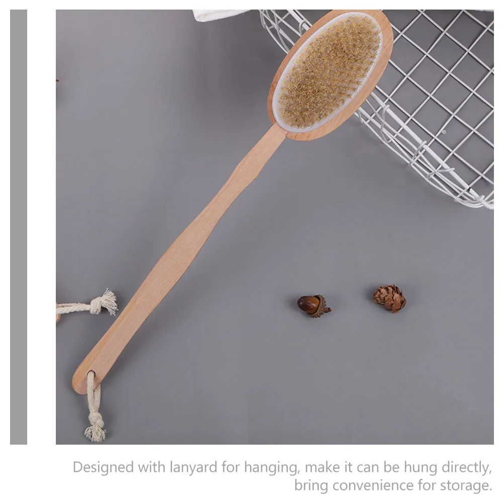Body Bath Brush Wooden Back Scrubber Easy Grip Hanging Rope Massage Skin Clean Long Handle Shower Brush Bathing Tool
Body Bath Brush Wooden Back Scrubber Easy Grip Hanging Rope Massage Skin Clean Long Handle Shower Brush Bathing Tool