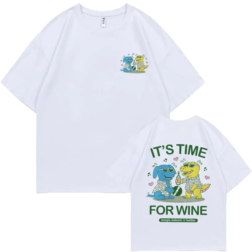 Funny It's Time for Wine Graphic T-shirt Men Women Cute Vintage Cartoon Oversized Tshirt Male Casual Cotton Short Sleeve T Shirt
Funny It's Time for Wine Graphic T-shirt Men Women Cute Vintage Cartoon Oversized Tshirt Male Casual Cotton Short Sleeve T Shirt