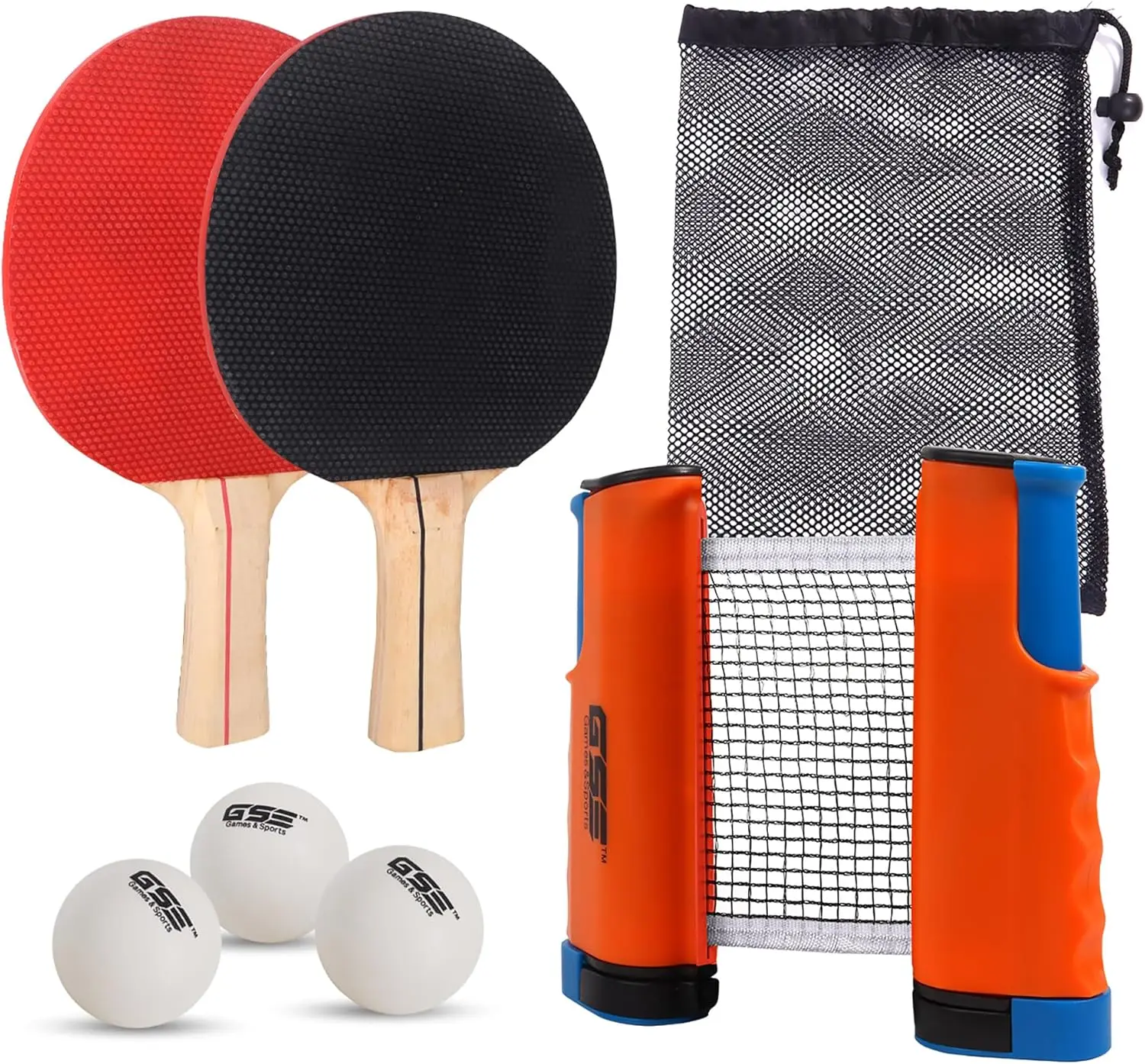 Adjustable Retractable Ping Pong Net Set with Post, 2 Paddles, 3 Balls, Storage Bag - Professional Table Tennis Equipment for
Adjustable Retractable Ping Pong Net Set with Post, 2 Paddles, 3 Balls, Storage Bag - Professional Table Tennis Equipment for