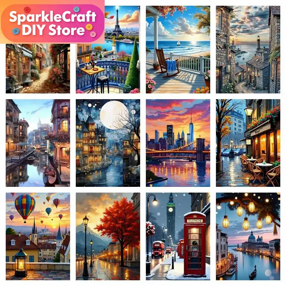 1pc frameless Diamond Painting 5d Street Landscape Home Decor Diamond Embroidery City Mosaic Cross Stitch Kits Full Drill
1pc frameless Diamond Painting 5d Street Landscape Home Decor Diamond Embroidery City Mosaic Cross Stitch Kits Full Drill