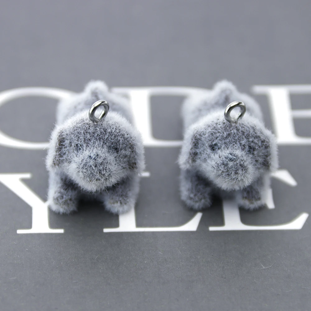 20Pcs 3D Resin Flocking Black Dog Charms Plush Doll Pendant for Necklace Earrings Making DIY Jewelry Accessories Wholesale
20Pcs 3D Resin Flocking Black Dog Charms Plush Doll Pendant for Necklace Earrings Making DIY Jewelry Accessories Wholesale